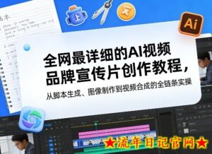 全网最详细的AI视频品牌宣传片创作教程，从脚本生成、图像制作到视频合成的全链条实操-流年日记