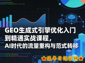 GEO生成式引擎优化入门到精通实战课程，AI时代的流量重构与范式转移-流年日记