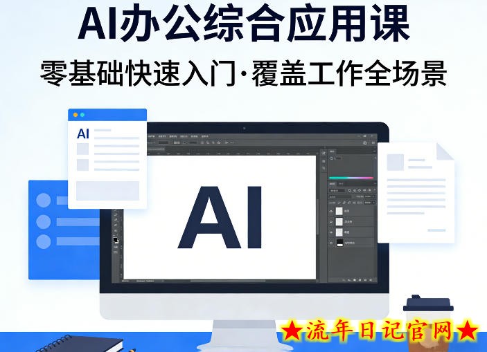 AI办公综合应用课，零基础快速入门，覆盖了工作中各种应用场景