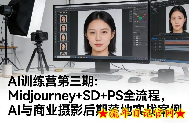 AI训练营第三期：Midjourney+SD+PS全流程，AI与商业摄影后期落地实战案例