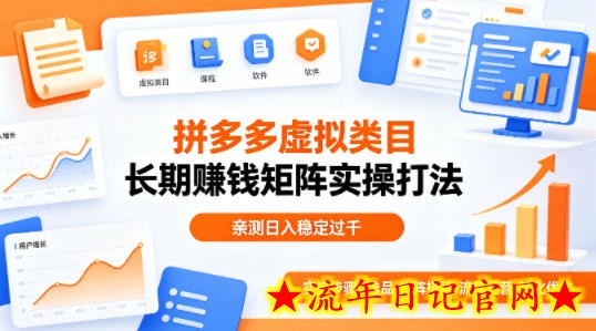做拼多多虚拟类目想长期賺钱？这套矩阵实操打法，亲测日入稳定过千【揭秘】