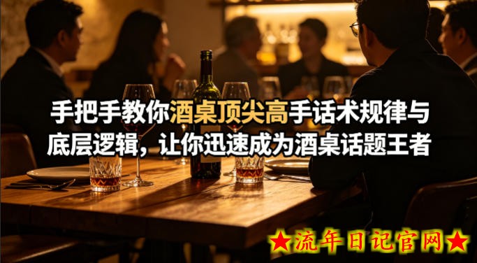 付费文章：手把手教你酒桌顶尖高手话术规律与底层逻辑，让你迅速成为酒桌话题王者(二十年全网独家经验分享)