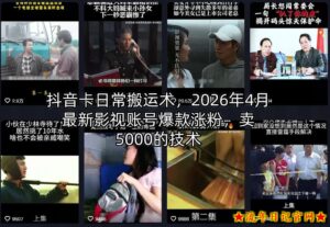 抖音卡日常搬运术,2026年4月最新影视账号爆款涨粉,卖5000的技术-流年日记