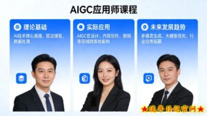 AIGC应用师课程,覆盖了AI技术的理论基础、实际应用、以及未来发展趋势(更新)-流年日记