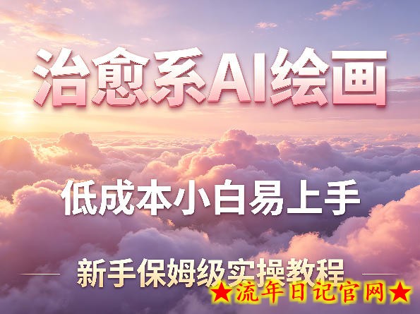 治愈系AI绘画提示词项目，低成本小白易上手，每天10分钟，新手保姆级实操教程