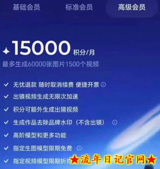 撸即梦积分技术，499充值得15000积分技术，效果自测，不保证百分百