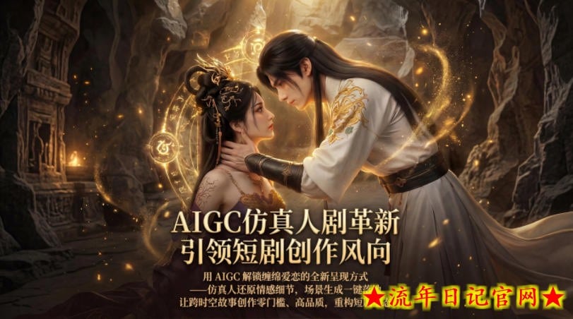 AIGC仿真人《合欢宗》短剧教学，用AIGC解锁缠绵爱恋的全新呈现方式，让跨时空故事创作零门槛、高品质，重构短剧生态