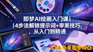 即梦AI绘画入门课｜4步法解锁提示词+审美技巧，从入门到精通-流年日记