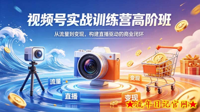 视频号实战训练营高阶班，从流量到变现，构建直播驱动的商业闭环（26年4月）
