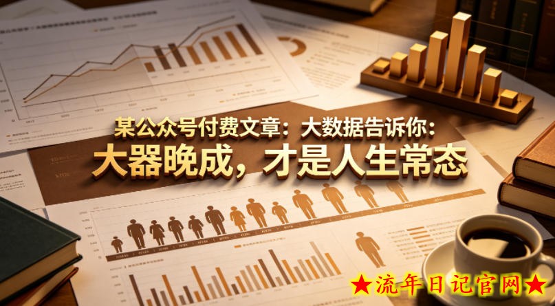 某公众号付费文章：大数据告诉你：大器晚成，才是人生常态