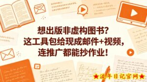 想出版非虚构图书？这工具包给现成邮件+视频，连推广都能抄作业！【原创双语字幕】-流年日记