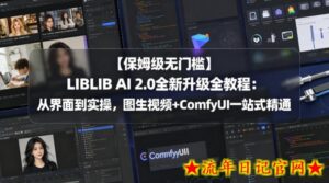 【保姆级无门槛】LIBLIB AI 2.0全新升级全教程：从界面到实操，图生视频+ComfyUI一站式精通-流年日记
