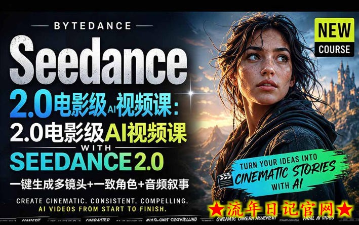 字节跳动的Seedance 2.0 AI电影视频生成制作教程，一键生成多镜头+一致角色+音频叙事-中英字幕