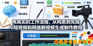 用真实的工作流程，从构思到完成AI短视频和网络剧视频生成制作教程-中英字幕-流年日记