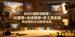 AIGC摄影训练营｜AI置景+合成精修+多工具实操，商业摄影全流程落地课-流年日记