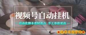 视频号自动挂G项目,自动化脚本省时省力,手工单价更高,日入300+全网最稳【揭秘】-流年日记