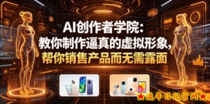 AI创作者学院：教你制作逼真的虚拟形象，帮你销售产品而无需露面【原创双语字幕】-流年日记