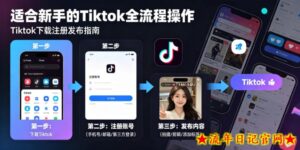 Tiktok下载注册发布，适合新手的Tiktok全流程操作-流年日记
