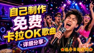 零基础AI制作免费卡拉OK视频教程,从歌曲生成、音轨分离到字幕制作、视频导出,手把手教学-流年日记