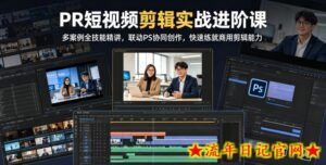 PR短视频剪辑实战进阶课，多案例全技能精讲，联动PS协同创作，快速练就商用剪辑能力-流年日记