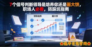 付费文章：7个信号判断领导是培养你还是画大饼，职场人必看，防踩坑指南-流年日记