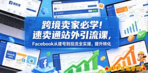 跨境卖家必学!速卖通站外引流课,Facebook从建号到投流全实操,提升转化-流年日记