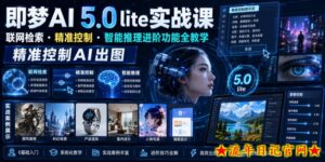 即梦AI 5.0 lite实战课,联网检索・精准控制・智能推理进阶功能全教学,精准控制AI出图-流年日记