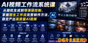 AI视频工作流系统课,从随机生成到导演级控制,掌握图生工作流完整制作方法,稳定产出高质量AI视频-流年日记