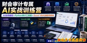 财会审计专属AI实战训练营|AI协同编程+Python审计工具箱+Excel VBA加载项落地-流年日记