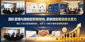 团队管理与激励型薪酬架构,薪酬激励驱动自主发力,辅以人性化管理凝聚团队,实现个人增收与整体业绩同步提升-流年日记