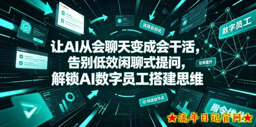 让AI从会聊天变成会干活，告别低效闲聊式提问，解锁AI数字员工搭建思维