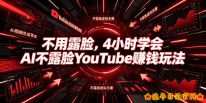 不用露脸，4小时学会AI不露脸YouTube賺钱玩法【原创双语字幕】-流年日记