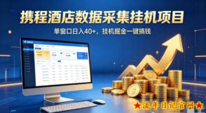 携程酒店全自动浏览掘金项目，稳定可矩阵，单窗口收益40+【揭秘】-流年日记