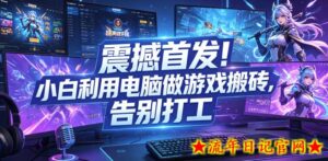震撼首发!小白利用电脑做游戏搬砖,告别打工【揭秘】-流年日记