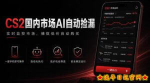 游戏市场AI自动监控，实时检测差价捡漏，简单轻松，日入300+【揭秘】-流年日记