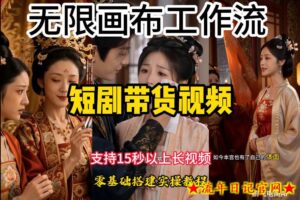 无限画布工作流制作短剧带货视频支持制作15秒以上视频，实操搭建教学，看完教程小白也能轻松搭建-流年日记