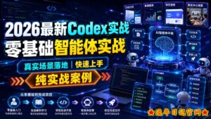 2026最新Codex实战零基础智能体实战，真实场景落地，快速上手，纯实战案例-流年日记