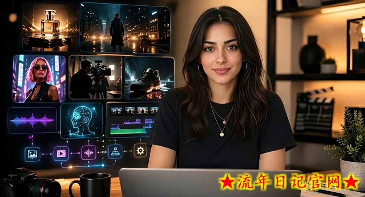 2026年人工智能AI商业电影广告媒体制作大师班，多AI工具协同，从脚本配音配乐到电影级短片、品牌广告全流程实战（中英字幕）