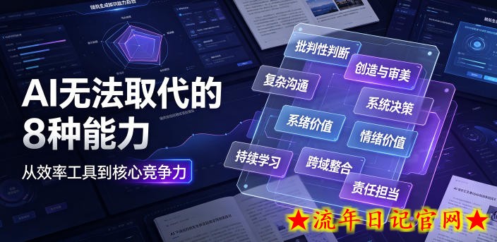 付费文章：AI无法取代的8种能力-流年日记
