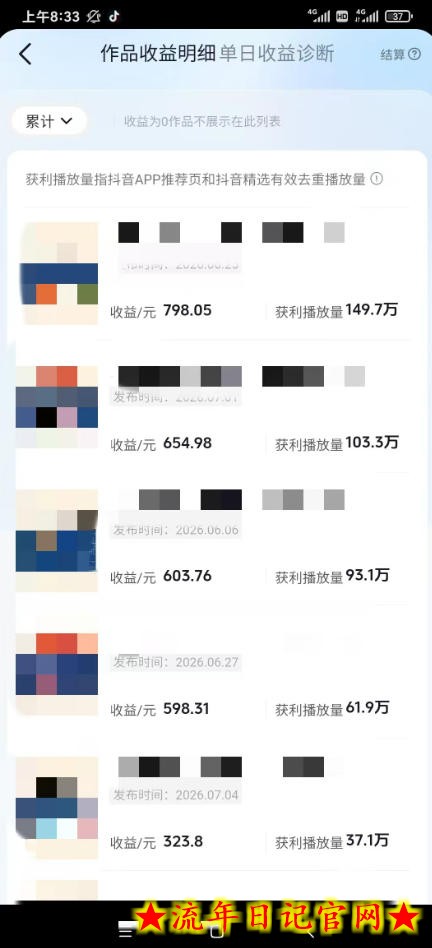 抖音某大佬的AI育儿真人短剧项目，吃伙伴计划+分成计划+光合计划+商单收徒等，单条收益几张