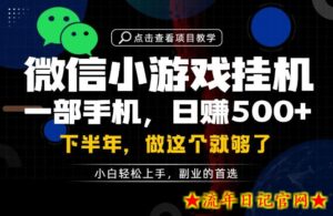 一部手机也能轻松月入过1W,每天十几分钟就够了,保底日入500+,副业必做【揭秘】-流年日记