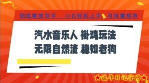 汽水音乐全程挂G最新玩法，无线自然流玩法，彻底解放双手，日入500+，可批量矩阵【揭秘】-流年日记
