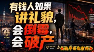 付费文章：有钱人如果讲礼貌，会倒霉，会破产-流年日记