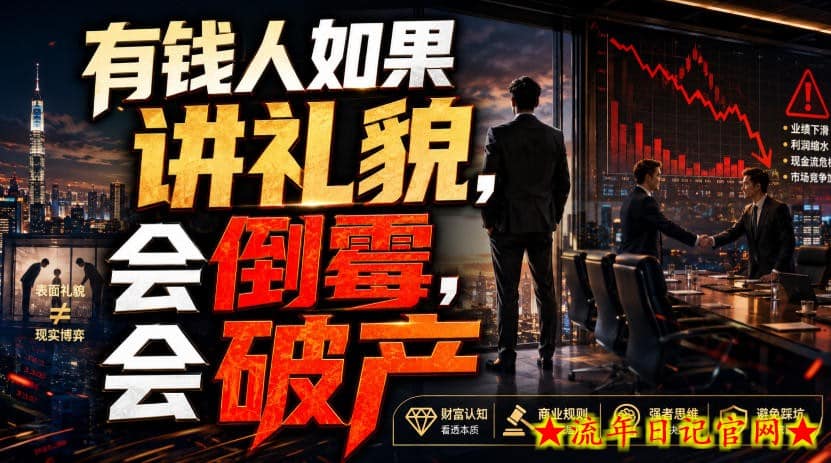 付费文章：有钱人如果讲礼貌，会倒霉，会破产