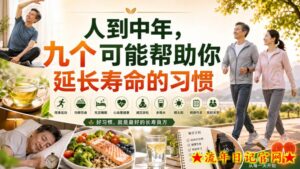 付费文章:人到中年,九个可能帮助你延长寿命的习惯-流年日记
