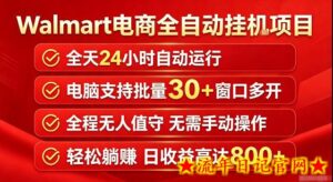 Walmart（沃尔玛）超市浏览标注项目，单账号日收益20+单电脑日收益可达800+带分佣机制【揭秘】-流年日记
