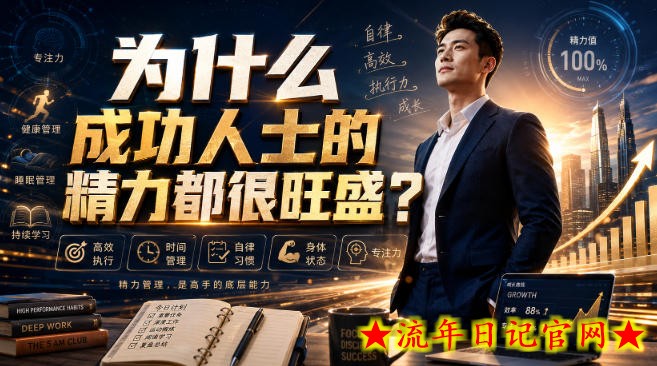 付费文章：为什么成功人士的精力都很旺盛？