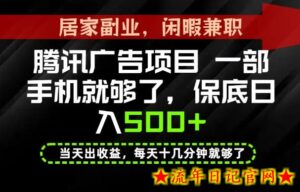 下半年风口项目精选:一部手机,保底日入500+,做就有收益,长期稳定!【揭秘】-流年日记