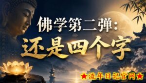 付费文章:佛学第二弹:还是四个字-流年日记