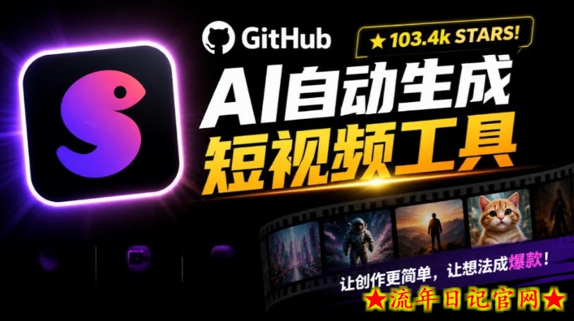 Github上103.4k stars项目！AI自动生成短视频工具，输入主题即可生成文案配音字幕MoneyPrinterTurbo